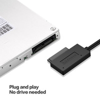 USB3.0 to SATA7 + 6pin Copper Core ABS Insulation Easy Drive Line Notebook Optical Drive to SATA Optical Drive to USB