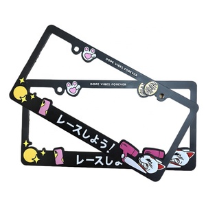 Tùy Chỉnh Thiết Kế Nhựa Giấy Phép Tấm Khung Xe Số Tấm Khung Nhôm Giấy Phép Tấm Chủ Bìa Giấy Phép Khung - Product Image 6