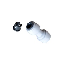 Raccord rapide droit à encliquetage de 1/4 po pour système d'eau RO, raccord rapide pour tube, raccord en plastique pour plomberie