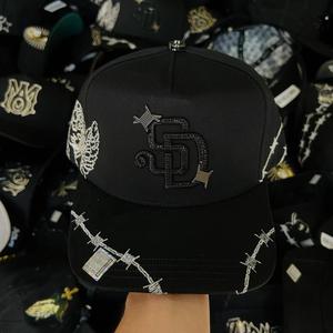 Gorra Original Junior H en Stock, Gorras de Béisbol Vintage con Forro de Satén, Gorras Bordadas de <span class=keywords><strong>Rich</strong></span> Forever El Dandi Hat 31 - Product Image 6