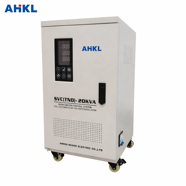 Single Phase 10kVA AC Servo Stabilizer with LCD Display-Automatic Voltage Regulator for Home & Shop Use 98% Efficiency