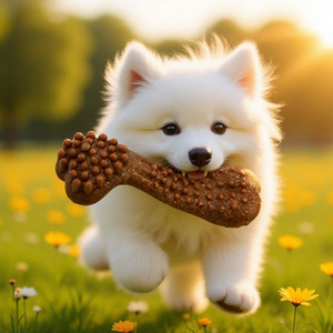 Juguete de Hueso para Masticar para Perros Grandes, Ecológico, Duradero, de TPR, para Aliviar el Estrés, Simulación de Mordida, para Limpieza Dental - Product Image 2