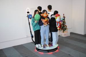 บูธถ่ายภาพหมุนได้ 360 องศาแบบสโลว์โมชั่น แท่นถ่ายภาพเซลฟี่ 360 องศาสำหรับงานแต่งงานและงานสังสรรค์ - Product Image 4