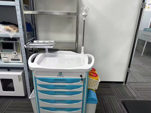 Mobilier d'hôpital médical Premium ABS d'urgence chariot de médecine d'hôpital chariot d'anesthésie de collision jouet chariot de médicament - Product Image 2