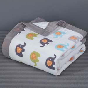Custom <b>Soft</b> Breathable Organic Muslin Swaddle Cotton Fabric <b>Blanket</b> Muslim <b>Baby</b> <b>Blankets</b> - Product Image 4