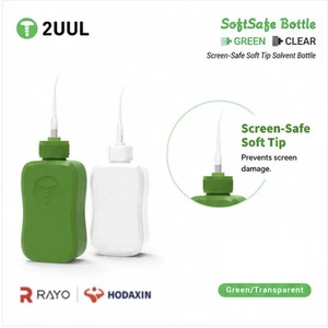 Botella de Solvente con Punta Suave 2UUL <span class=keywords><strong>CL51</strong></span> CL52 de 50 ml, Envase de Plástico Antiarañazos para Eliminar Pegamento de Teléfonos Móviles y Trabajos de Limpieza - Product Image 2
