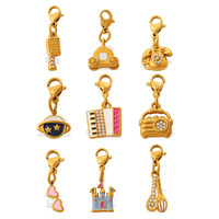 Mini pendentif radio piano dessin animé mignon |   Accessoires de mode amusants en acier inoxydable pour la fabrication de bijoux DIY, vente en gros