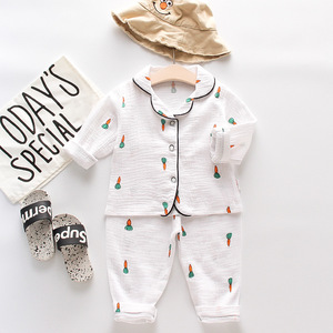Pijamas de Algodón 100% de Alta Calidad para Bebés, Niños y Niñas, Ropa de Dormir Cómoda de Hilo de Algodón - Product Image 5