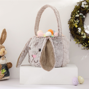 Venta al por mayor regalo de Pascua cubo huevos dulces bolsas de regalo de peluche de conejito de la cesta de Pascua - Product Image 4