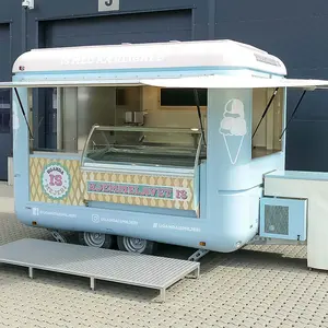 Elegante remolque de comida Airstream personalizado para negocios de alimentos