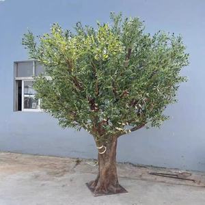 Nuevo Olivo Artificial Grande, Personalizable, Moderno, Hecho a Mano, Realista, Ecológico, Duradero, de Vidrio Verde Sintético para Interiores - Product Image 6