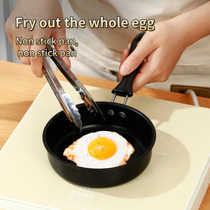Mini Không Dính Tinh Chế Sắt Duy Nhất Dưới Trứng Chiên Trứng Bánh Bao Pan Cho Bếp Cảm Ứng Bếp Gas Thiết Kế Hiện Đại Bé Thực Phẩm Pan - Product Image 4