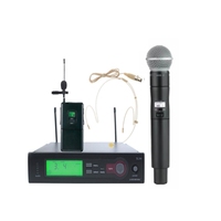 Microphone sans fil à condensateur portable pour karaoké, microphone cravate sans fil UHF, système de microphone SLX24 S58