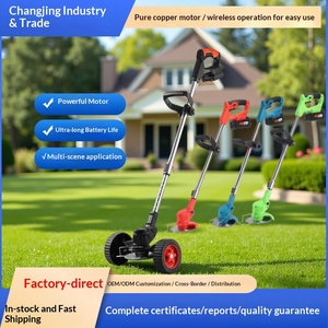 Tondeuse à gazon pliable domestique à batterie au lithium pour l'exportation, désherbeuse et coupe-bordures - Product Image 1