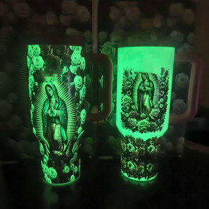 Our Lady of Guadalupe Religious <b>Insulated</b> Tumbler 304 Stainless Steel Travel Mug with Handle Straw Gift <b>Box</b> for Catholic - Product Image 5