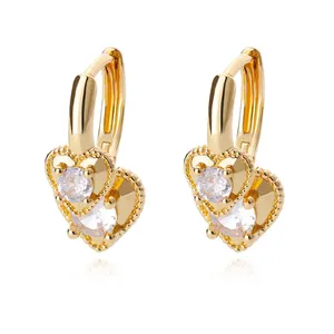 Bijoux de mode cercle rond coeur <span class=keywords><strong>bleu</strong></span> mauvais œil balancent <span class=keywords><strong>goutte</strong></span> boucle d'oreille Aretes Zircon rond boucles d'oreilles <span class=keywords><strong>pour</strong></span> <span class=keywords><strong>les</strong></span> femmes femme fête - Product Image 3