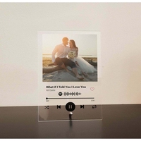 Plaque Musique Personnalisée Spotify Song Photo Couple Anniversaire Mariage Ami Cadeau