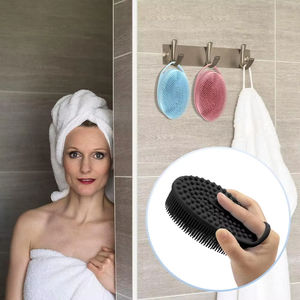 Wholesale Silicone Shower Sponge Dry Bath Towel Body Scrubber for Cleaning - Product Image 3