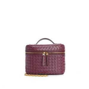 Bolso cruzado de cuero dividido acolchado con bordado, moda otoño/primavera/verano |   Silueta Retro-Elegante - Product Image 1