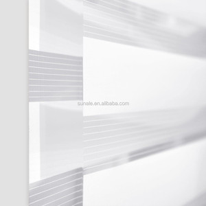 100% poliéster cebra tela ciega estilo francés patrón Vertical persianas ventanas francesas incorporado hoteles habitación sombreado - Product Image 3