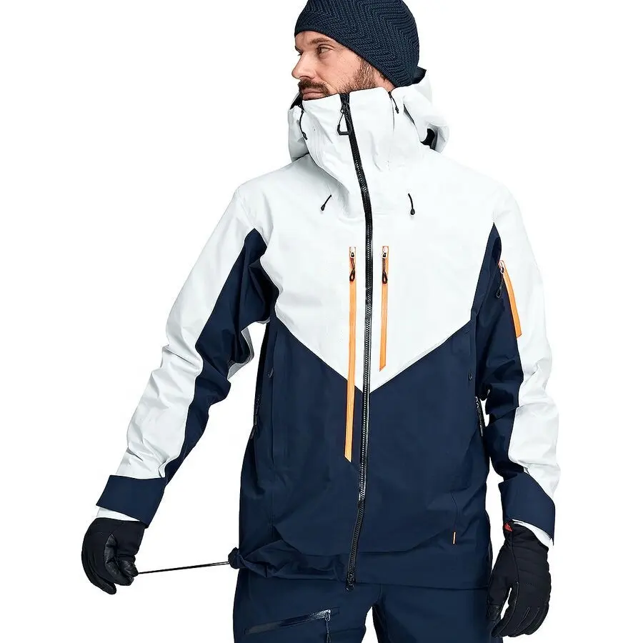 3-layer Hard Shell Men Ski Jacket 20000mm Waterproof Ski and Snow Jacket