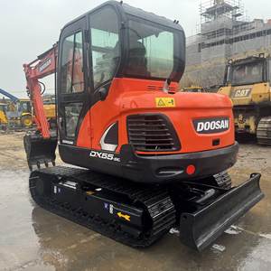 Used Doosan DX55 Excavator 2020 <b>Model</b> for Government Public Works 0.18m Bucket Capacity 6.0 Ton Operating Weight Machinery - Product Image 1