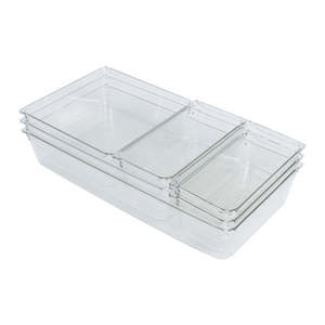 GREENSIDE-cajón organizador <span class=keywords><strong>de</strong></span> escritorio, ropa interior, juego <span class=keywords><strong>de</strong></span> almacenamiento <span class=keywords><strong>de</strong></span> plástico para alimentos, cosméticos y mascotas, precio barato, 3 uds. - Product Image 1