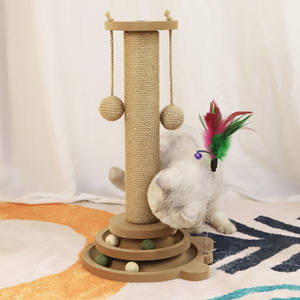 Cat Scratch Board Toy Verschleiß feste Sisal-Klauens äule ohne Krümel Self-Hi Anti-Boredom Vertikaler Katzen kletter Kratz baum kratzer - Product Image 4