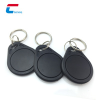 Porte-clés RFID ABS 13,56 MHz avec logo personnalisé, réinscriptible, DESFire EV1 EV2 EV3 2K 4K, contrôle d'accès, porte-clés RFID