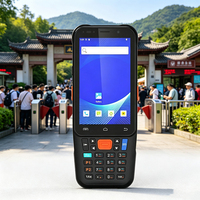 Escáner de Código QR de Bolsillo, Lector de Códigos de Barras Portátil Android PDA con Teclado para Servicio de Campo, Verificación de Tickets y Auditoría de Inventario