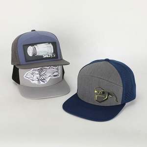 Venta al por mayor personalizado OEM adultos 6 paneles sombrero de ala plana de alta calidad de goma en relieve Logotipo de poliéster Gorras láser agujero Snapback Cap - Product Image 1