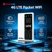 Router Wifi Mobile 4G Pabrik, Power Bank 10000mAh, Mifi Nirkabel, Router Saku Tipe-C, Router Wifi 4G Portabel dengan Slot Kartu SIM