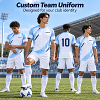 Maillot de football personnalisé léger pour l'entraînement par temps chaud, conception entièrement sublimée, uniforme d'équipe de football, club OEM