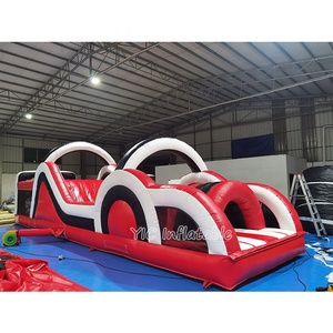 Circuito de Obstáculos Inflable Comercial de 30 Metros con Tobogán y Pistolas <span class=keywords><strong>Nerf</strong></span> para Eventos a Gran Escala - Product Image 4