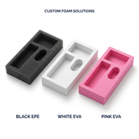 Insert en mousse EPE/EVA écologique sur mesure pour boîte de rangement de cartes de collection, plateau de présentation découpé avec précision, étanche