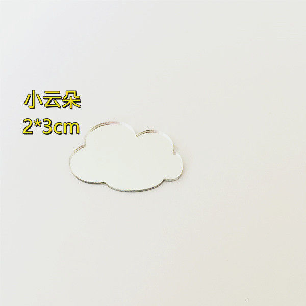 Transparent 5 petits nuages ​​(3*2cm)