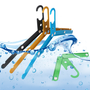 En aluminium petit mini pliable portable voyage en plein air randonnée camping pliant vêtements cintres - Product Image 6