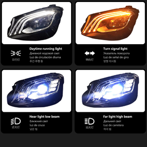 Phare LED CSP 36W 12V 6000K à lumière blanche de haute qualité, nouvelle mise à niveau de rétrofit 6000 Lumens pour Classe C - Product Image 3