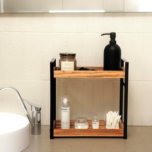 Di alta qualità Versatile a 2 livelli da bancone lacca per bagno caffè a cialde stazione cucina uso soggiorno-per utensili per spezie - Product Image 2