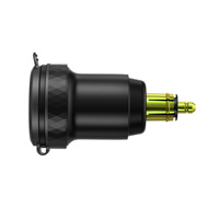 Adaptor Daya Sepeda Motor 12V Pengisi Daya 2-USB Din Hella Plug 4.2A