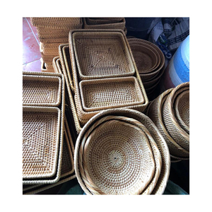 Panier de rangement pliable en rotin vietnamien tressé à la main, écologique et multi-usages (kaylin +84 817092069) 99 Gold Data Trois tailles - Product Image 2
