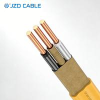 Cable NM-B con Certificación UL719 de JZD, 600V 90 ℃   Cable de Cobre Sólido con Conexión a Tierra 14/2 12/2 10/2 AWG para Cableado Residencial en Interiores