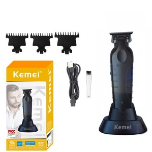 केमेई इलेक्ट्रिक हेयर ट्राइमर KM-2299D के साथ बेस इलेक्ट्रिक थ्रस्टर हेयर KM-2299 के लिए यूएसबी ऑयल हेड कार्विंग हेयर क्लिपर चार्ज - Product Image 5