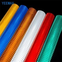 Lámina Reflectante Prismática de Alta Intensidad |   Película de Vinilo Reflectante HIP Autoadhesiva Acrílica para Señalización de Tráfico Vial