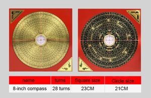 La Bàn Phong Thủy Xoay Được Đồ Dùng Chủ Nhân Chuyên Nghiệp Bằng Đồng Tai Chi Bagua Đồ Trang Trí Nhà Cửa May Mắn - Product Image 3
