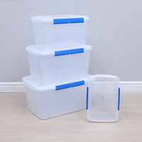 Ensemble de contenants de stockage alimentaire en plastique avec couvercles hermétiques sans BPA, empilables, pour l'organisation de la cuisine, du réfrigérateur et du garde-manger