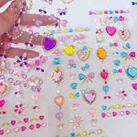 Acrylique Bling Visage Gems Décoratif pour Maquillage Festival Artisanat Autocollants pour Enfants Auto-Adhésif Visage Bijoux