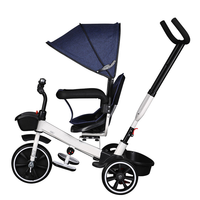 Tricycles pour bébés de qualité supérieure à prix avantageux, tricycle pour enfants, trike pour enfants, vélo à trois roues avec cadre en acier, siège rotatif et barre de poussée