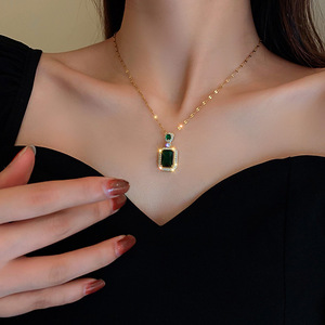2025 pha lê 925 Sterling Bạc ban đầu Vòng cổ trang sức vòng cổ bông tai Nhẫn Set - Product Image 4
