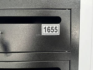 Boîte aux lettres murale en métal durable pour l'extérieur avec serrure à clé, casier sécurisé pour la réception des lettres et des services postaux - Product Image 5